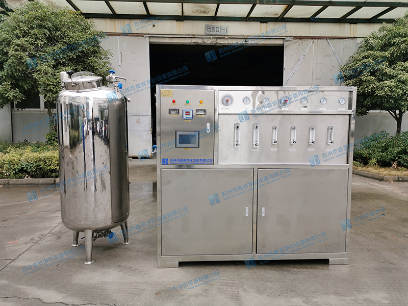 医疗行业：0.5T/H二级RO+EDI纯化水（封闭式箱体）